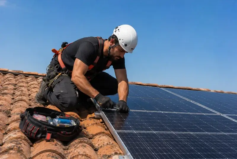 Maintenance et monitoring de panneaux solaires à Luché-Thouarsais